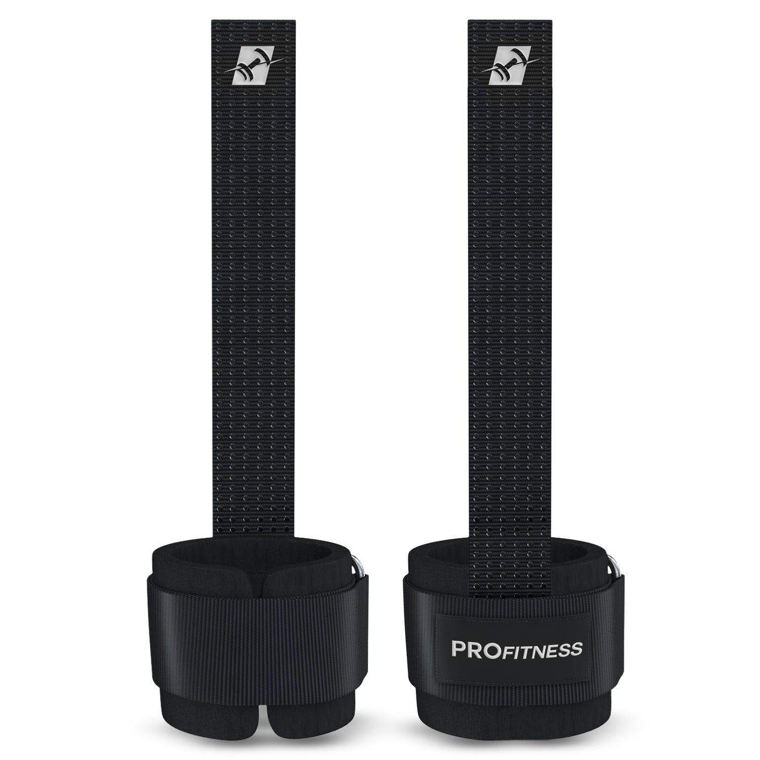 Black leather weightlifting belt with 'PROfitness' logo in front.